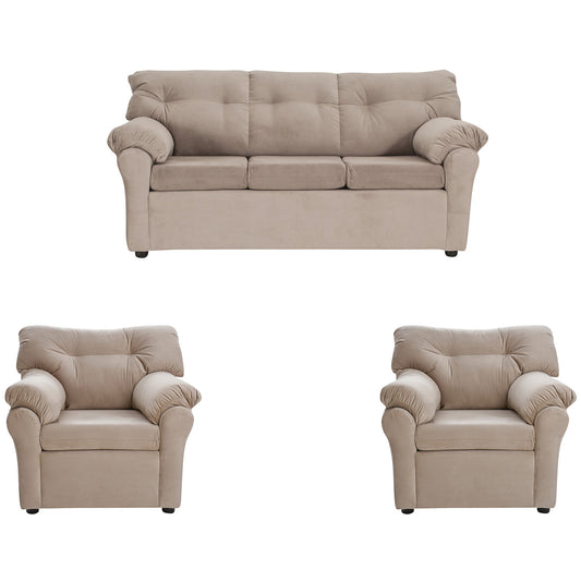 Juego De Living 3-1-1 Madrid - Felpa