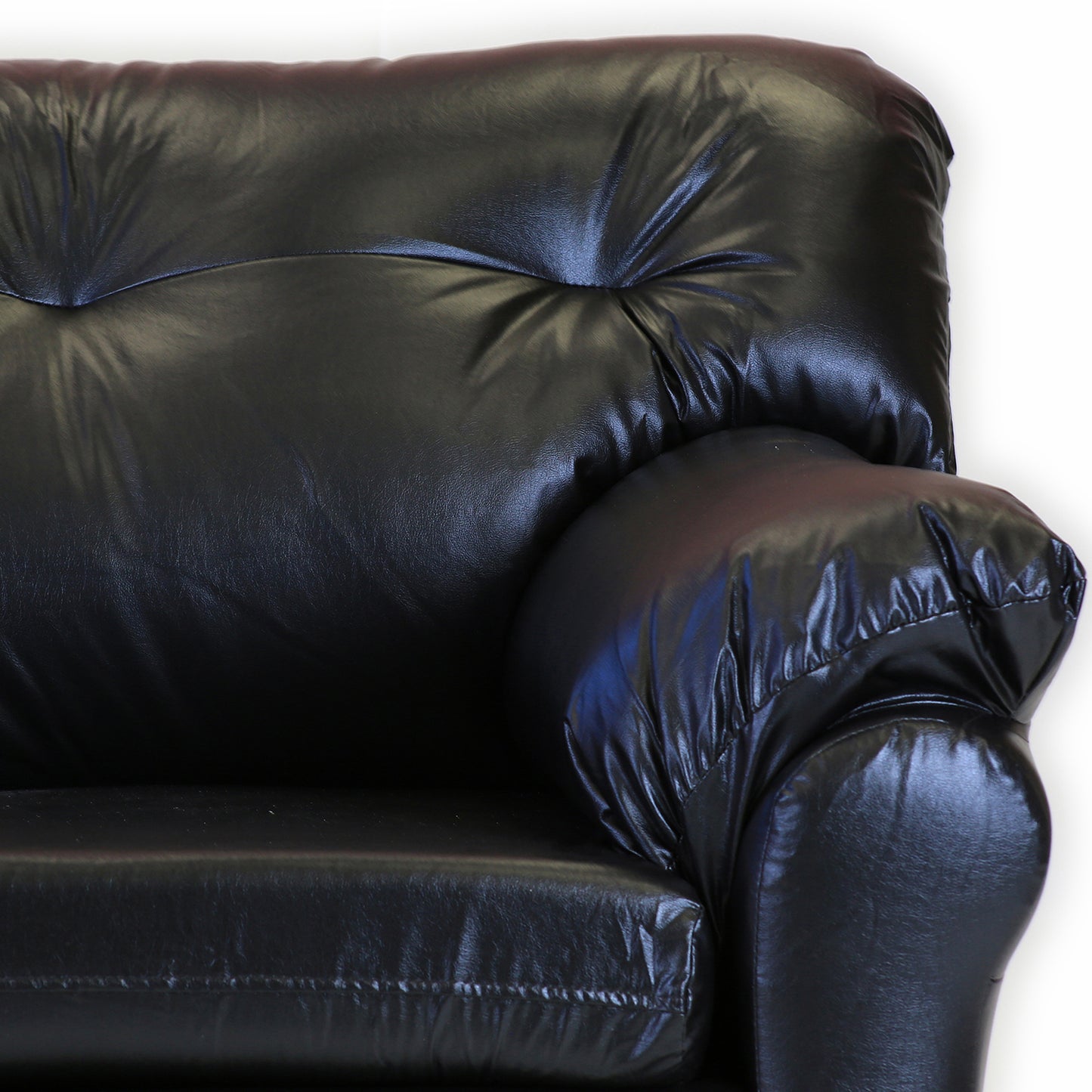 Sofá Madrid - 2 Cuerpos - Tela Cuero Sintético PU