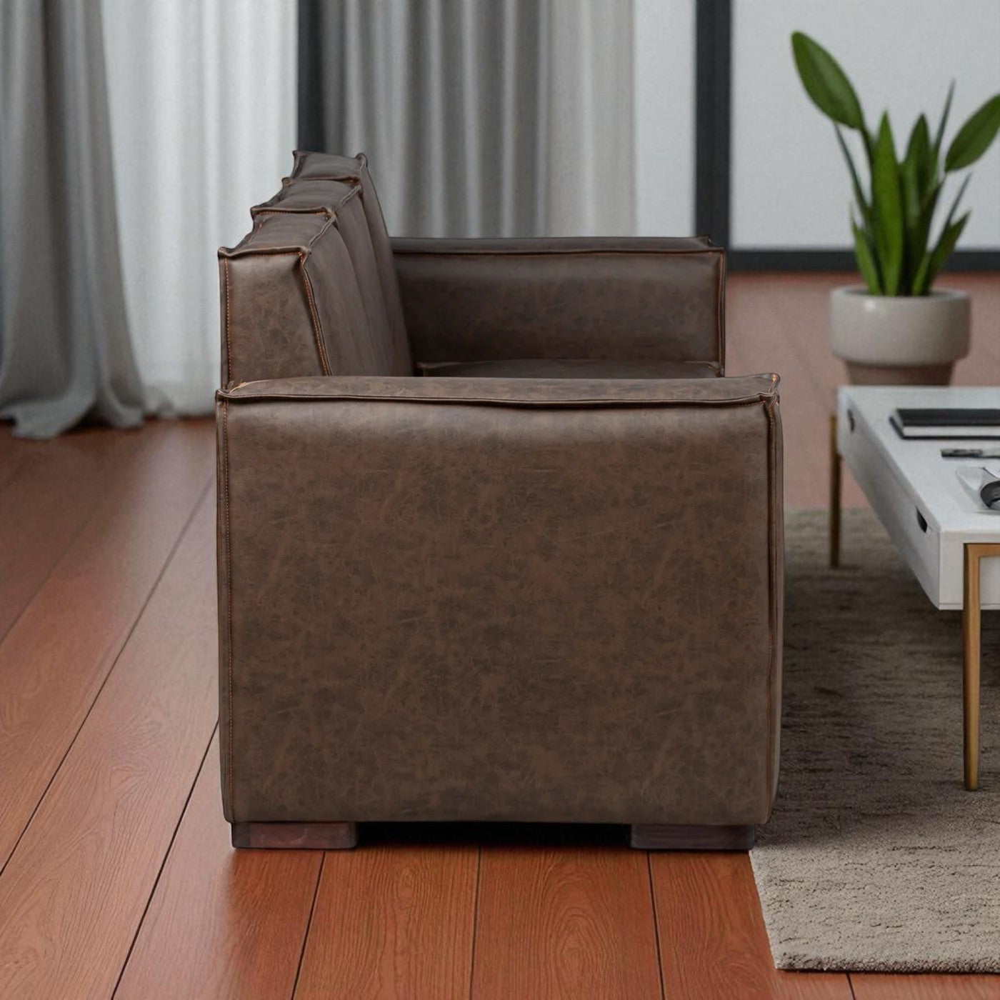 Sofá Modular Fortaleza 3 Cuerpos de Cuero Reconstituido