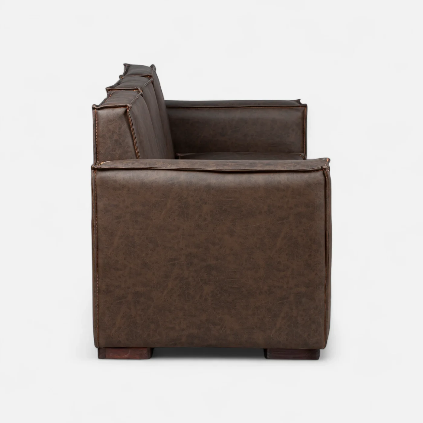 Sofá Modular Fortaleza 2 Cuerpos de Cuero Reconstituido