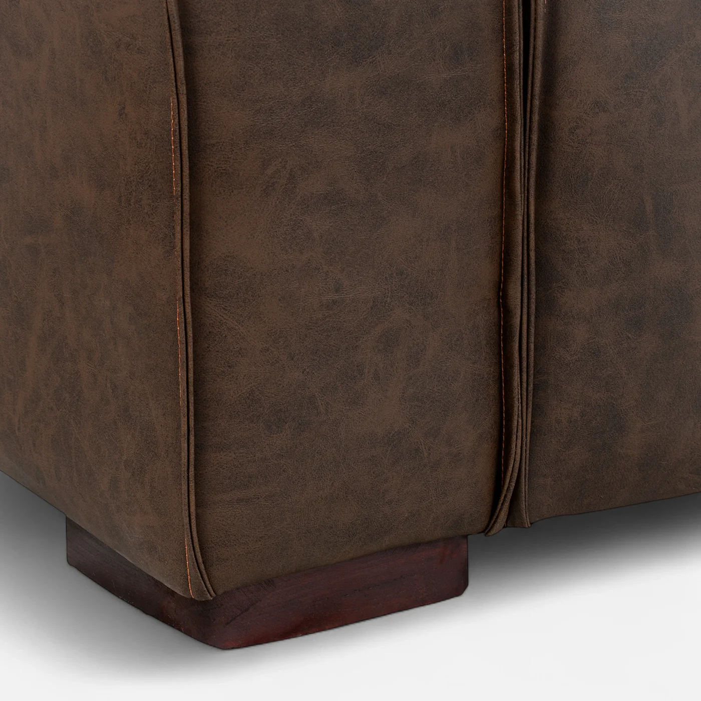 Sofá Modular Fortaleza 2 Cuerpos de Cuero Reconstituido