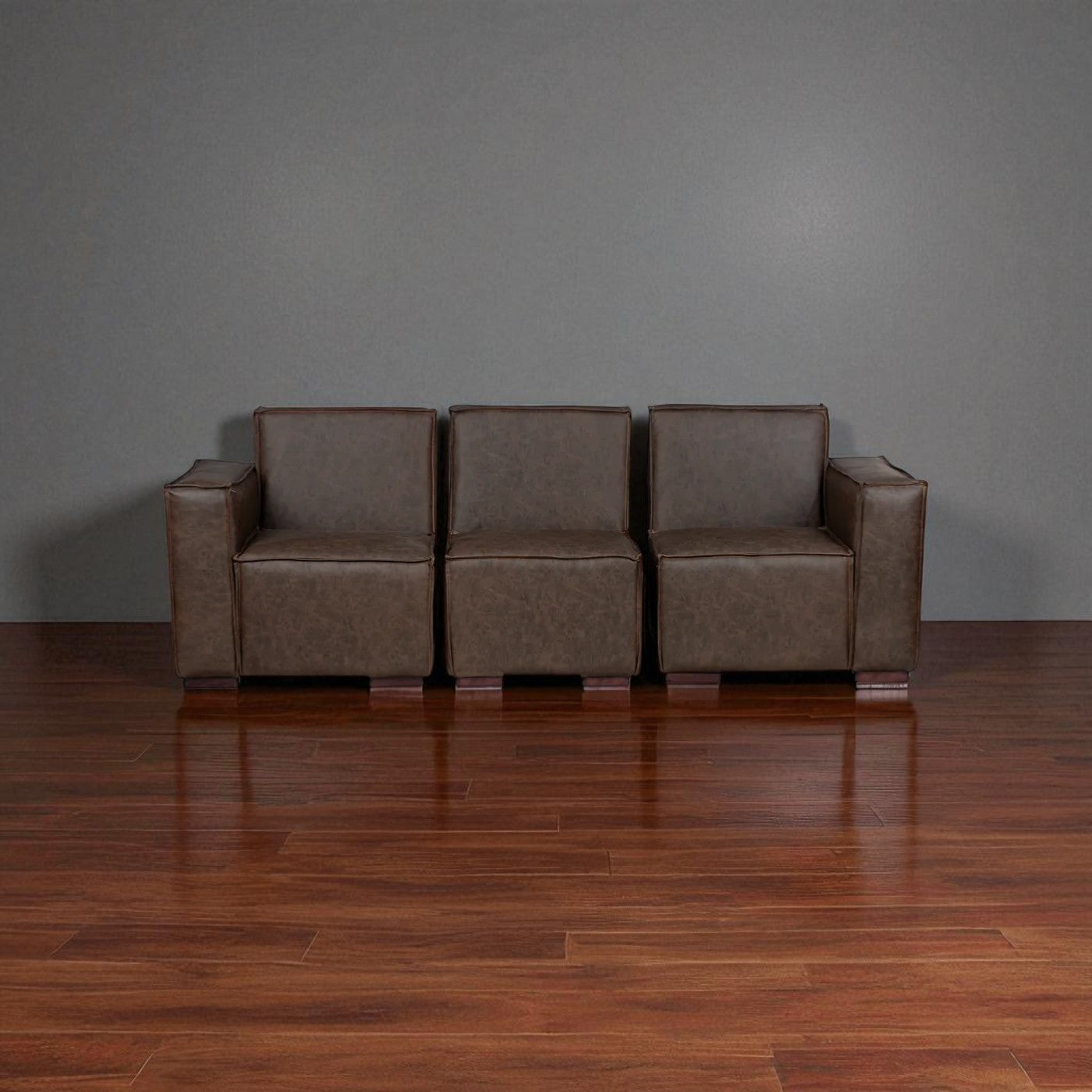 Sofá Modular Fortaleza 3 Cuerpos - Cuero Reconstituido