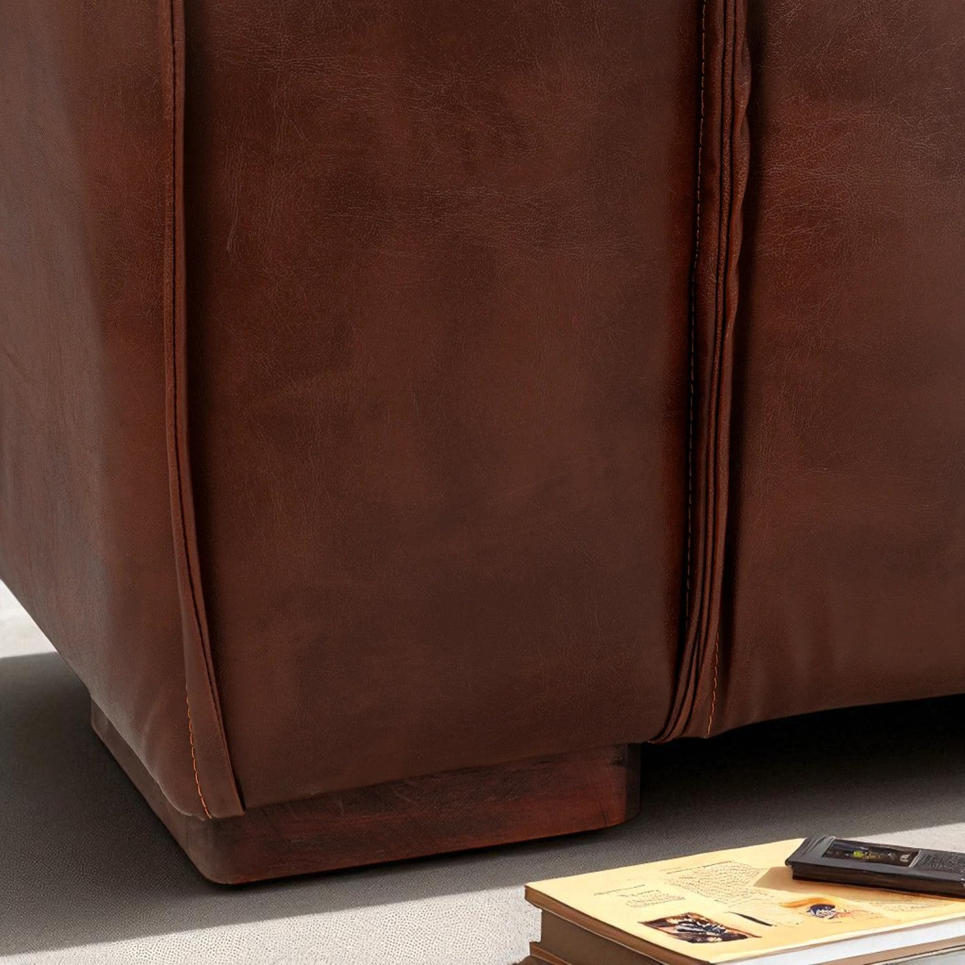 Sofá Modular Fortaleza 3 Cuerpos de Cuero Reconstituido