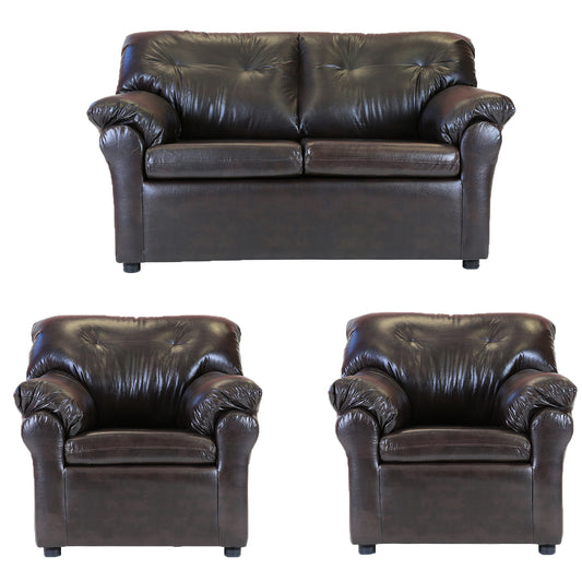 Juego de Living Madrid 2-1-1 - Cuero Sintético PU