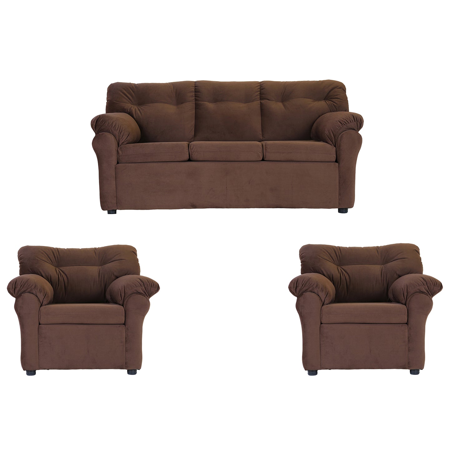 Juego De Living 3-1-1 Madrid - Felpa