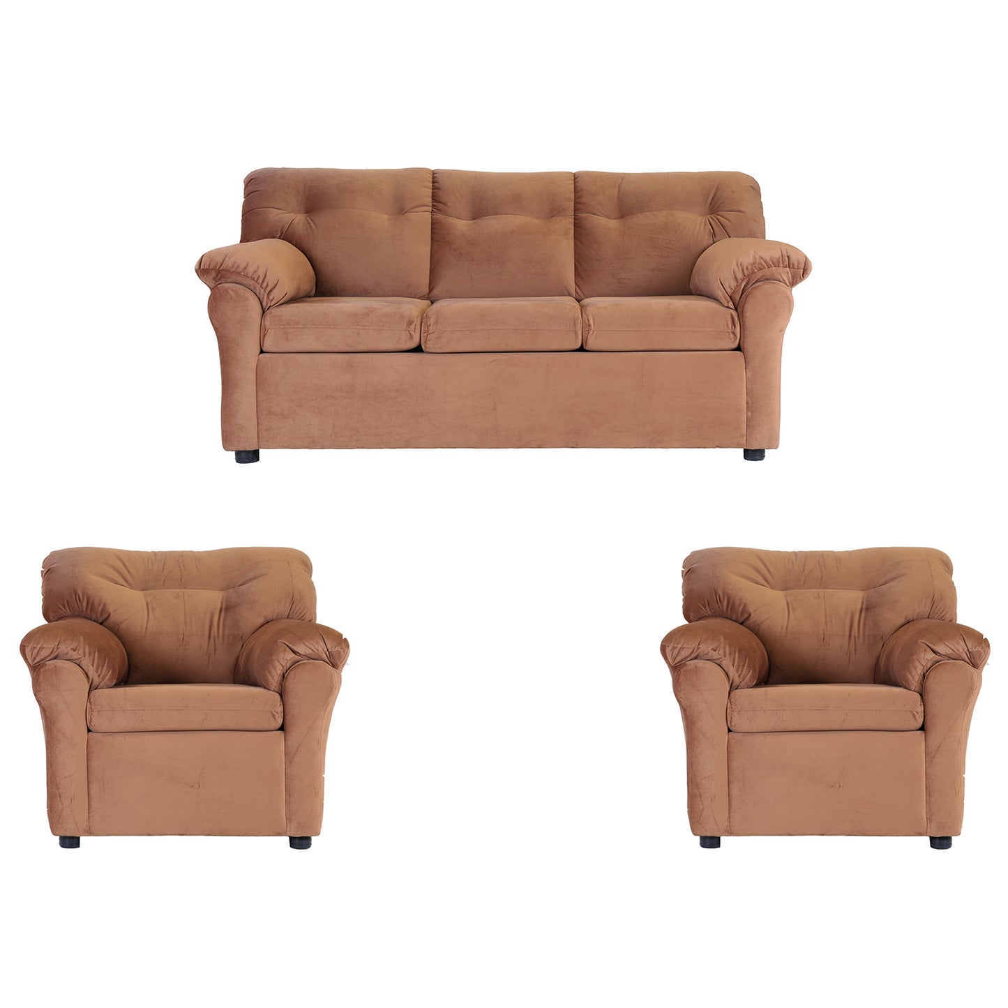 Juego De Living 3-1-1 Madrid - Felpa