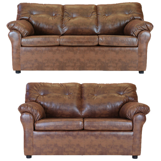 Juego de Living Madrid 3-2 - Cuero Sintético PU