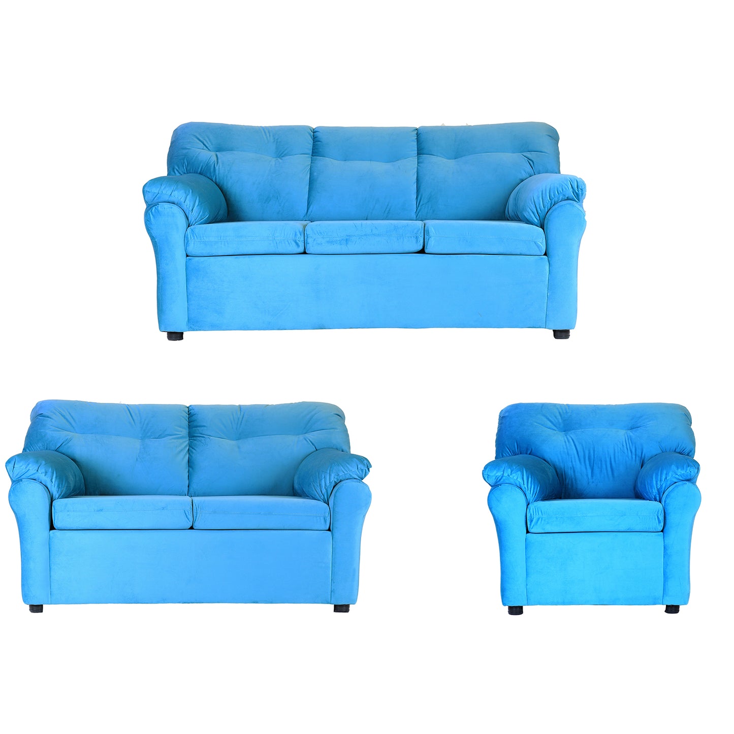 Juego De Living 3-2-1 Madrid - Felpa