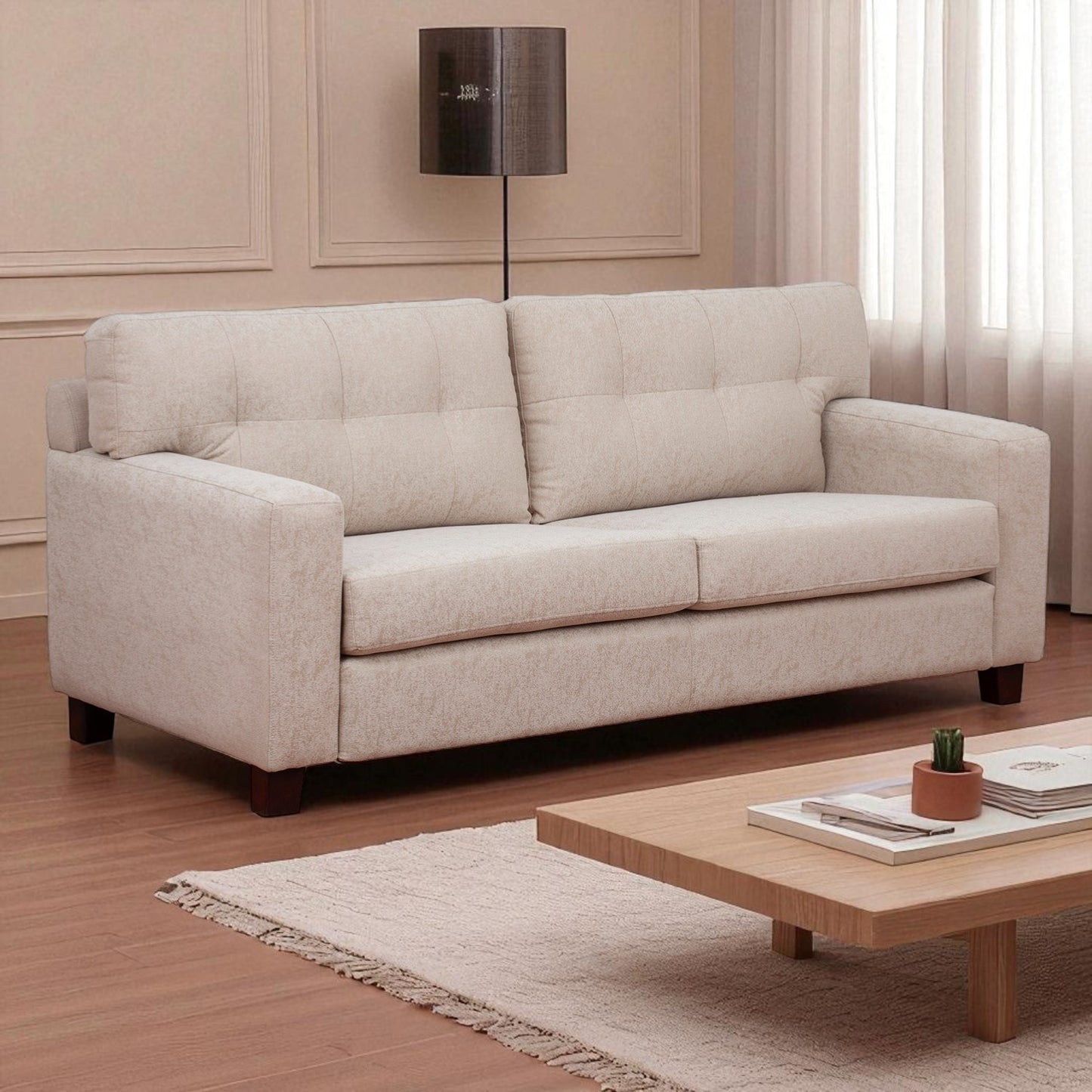 Sofá Francfort 3 Cuerpos - Tela Lino Sidelli