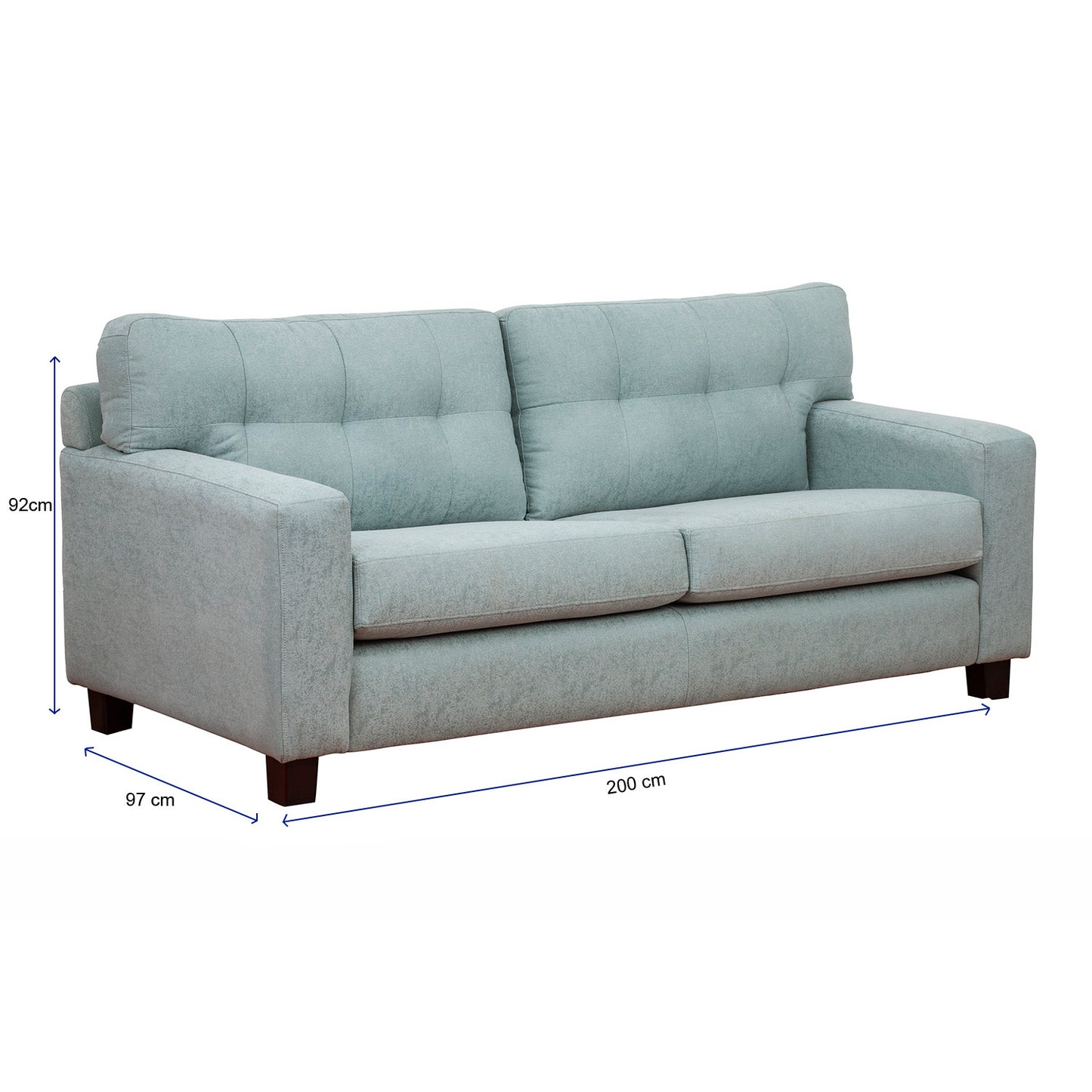 Sofá Francfort 3 Cuerpos - Tela Lino Sidelli