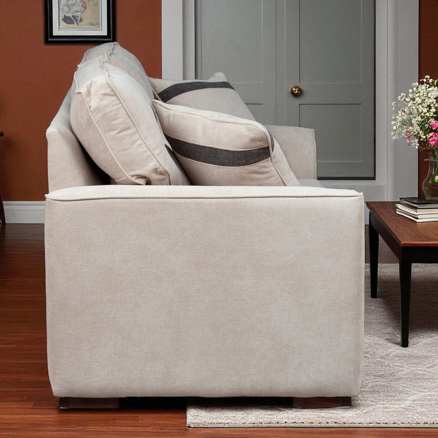 Sofá Montreal de 3 Cuerpos - Tela Lino Finesse