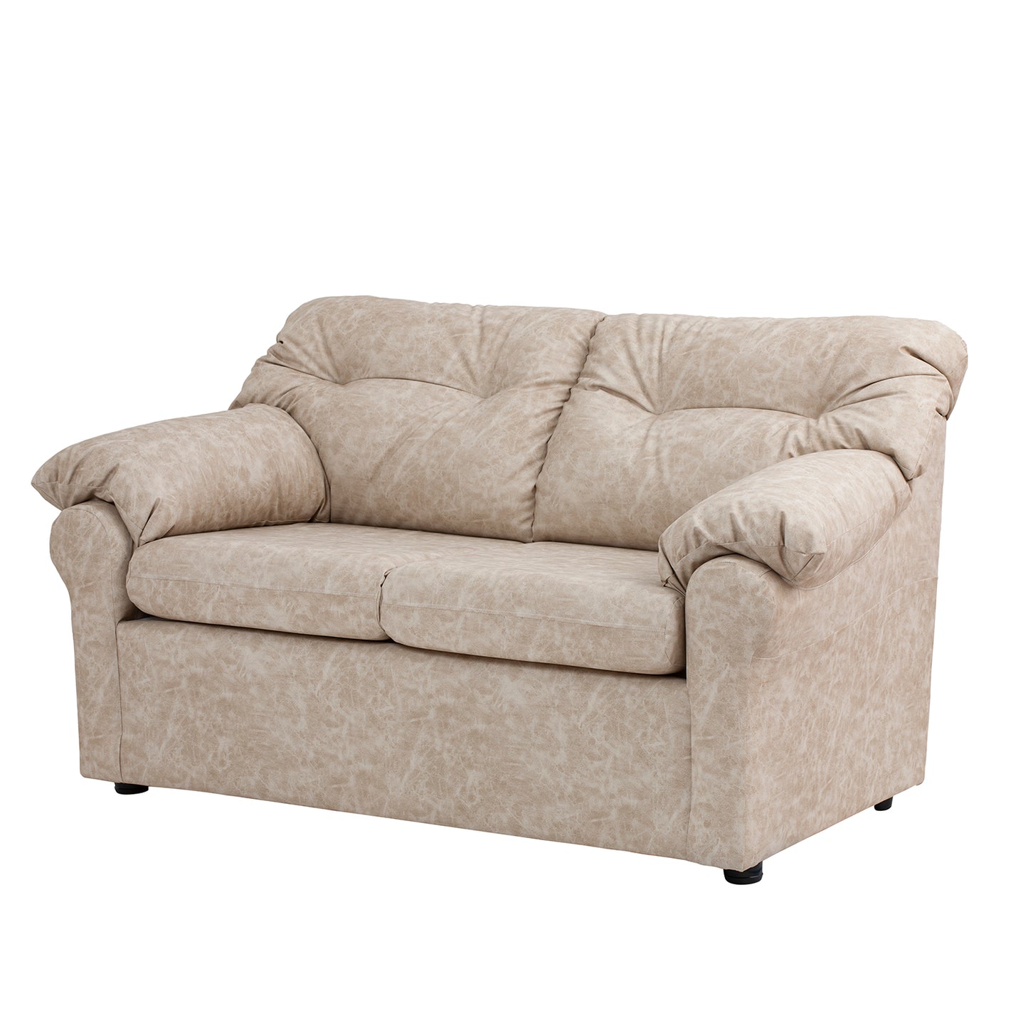 Sofá Madrid - 2 Cuerpos - Tela Cuero Sintético Auris