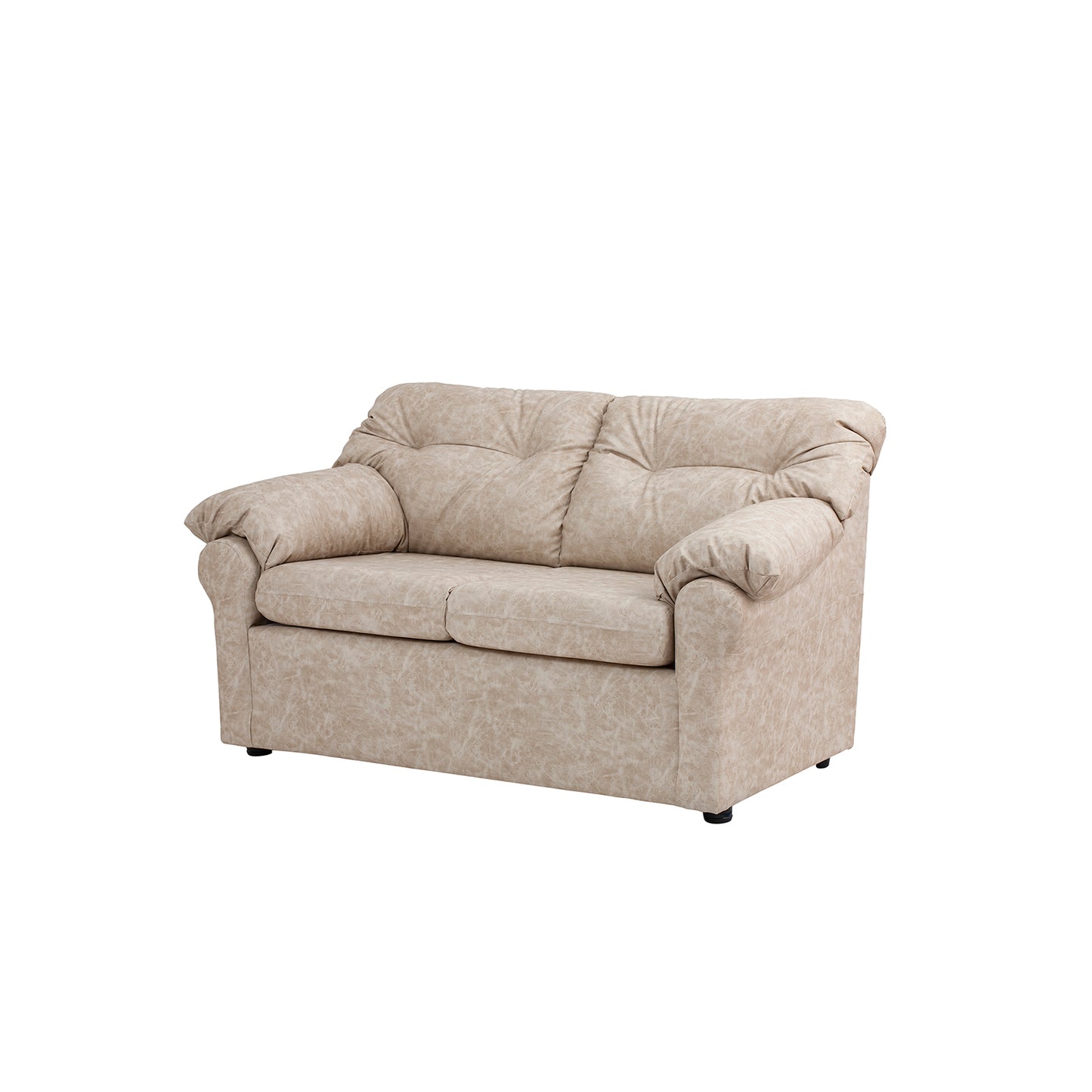 Sofá Madrid - 2 Cuerpos - Tela Cuero Sintético Auris