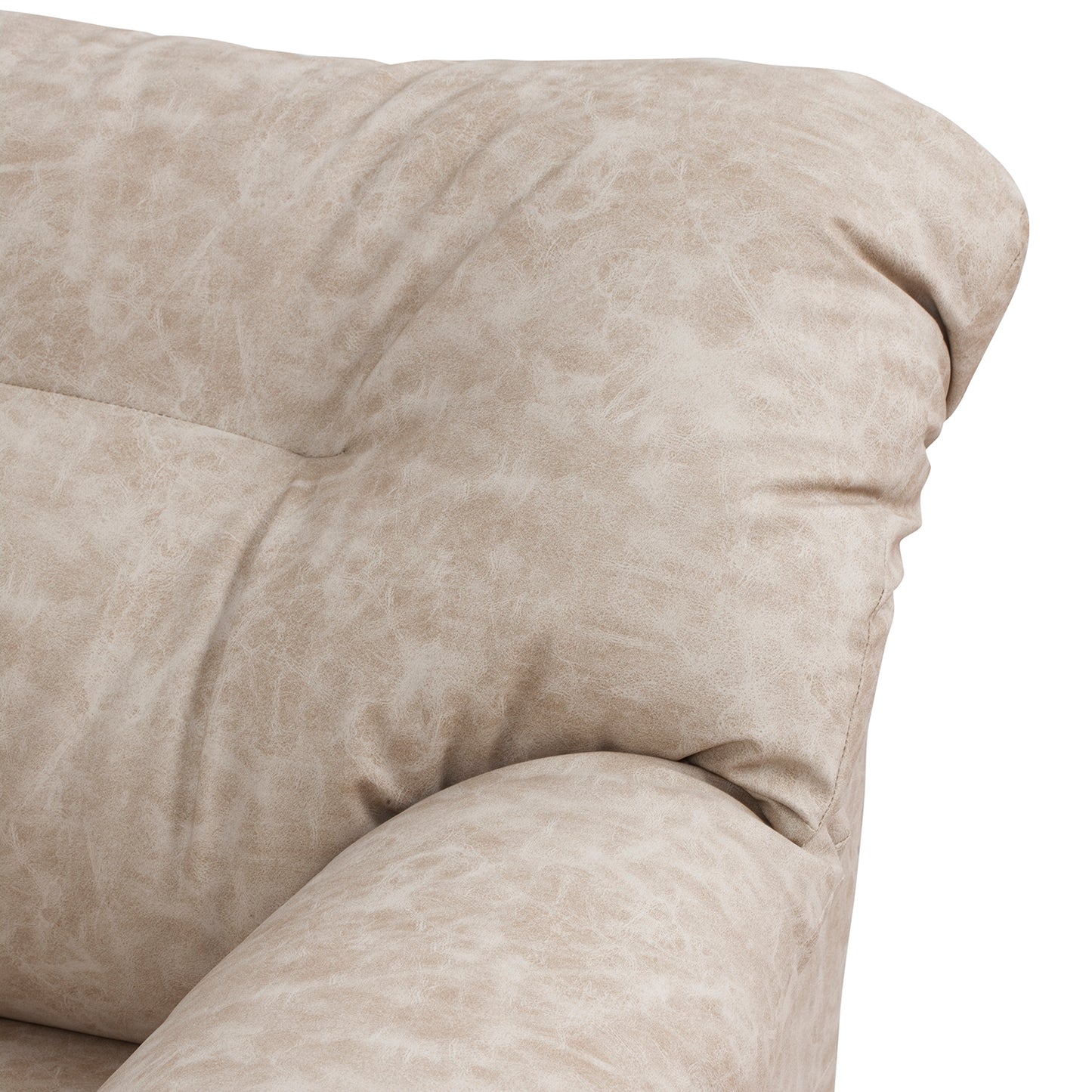 Sofá Madrid - 2 Cuerpos - Tela Cuero Sintético Auris