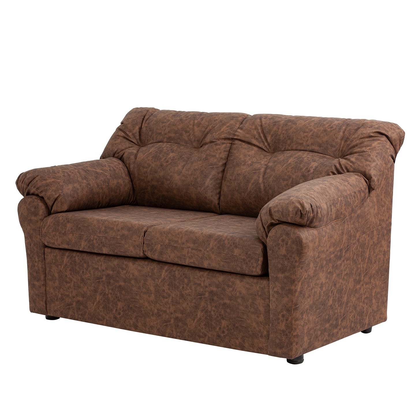 Sofá Madrid - 2 Cuerpos - Tela Cuero Sintético Auris