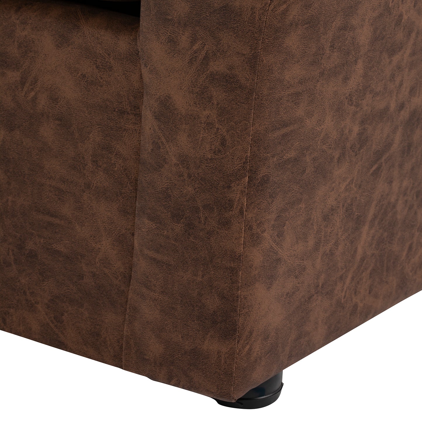 Sofá Madrid - 2 Cuerpos - Tela Cuero Sintético Auris