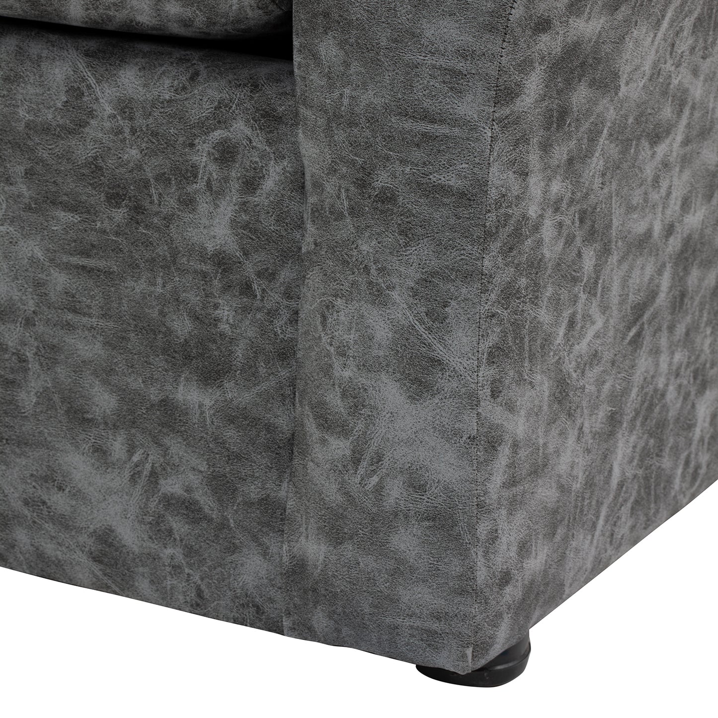 Sofá Madrid - 2 Cuerpos - Tela Cuero Sintético Auris