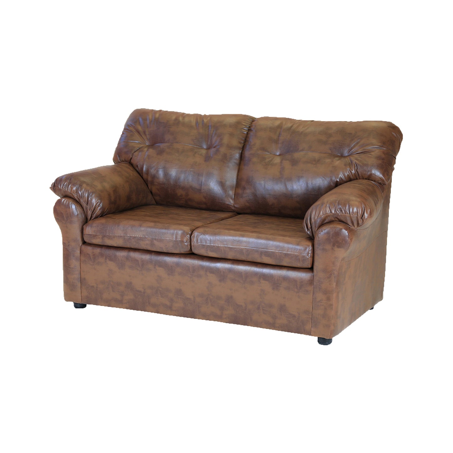 Sofá Madrid - 2 Cuerpos - Tela Cuero Sintético PU