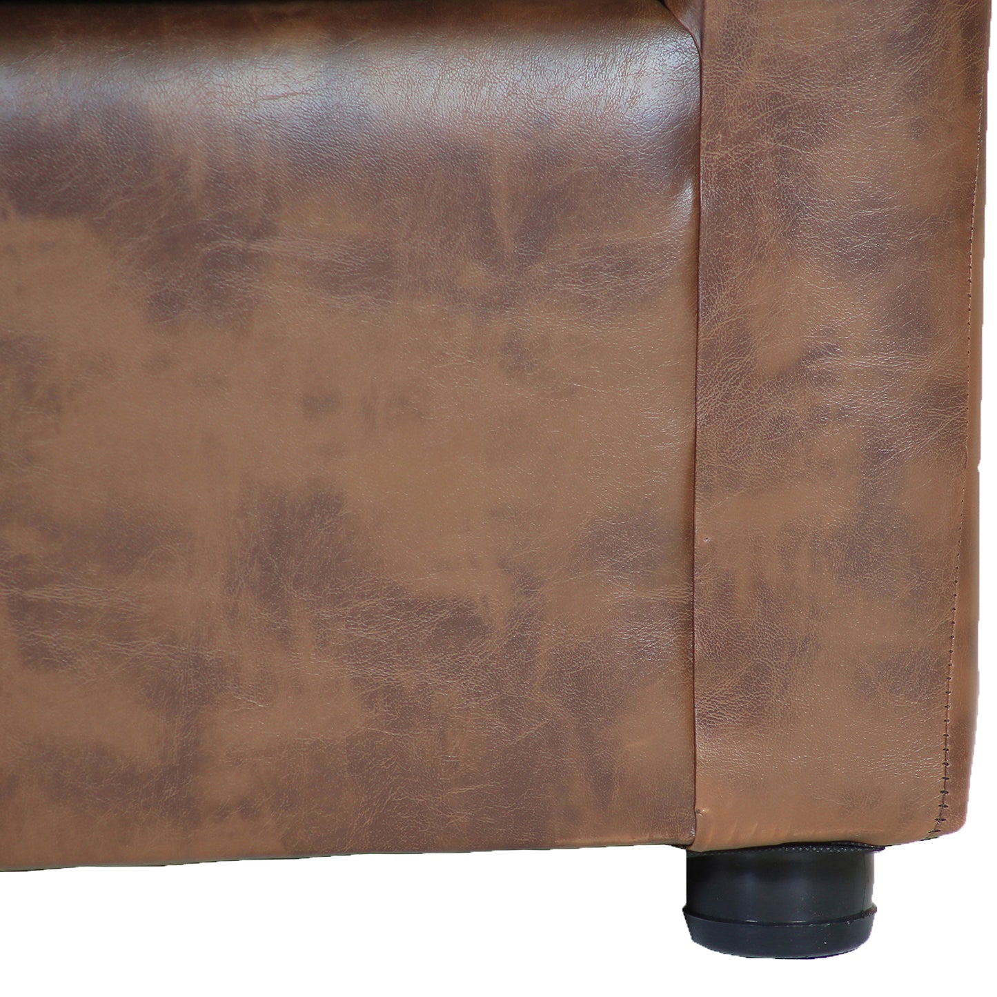 Sofá Madrid - 2 Cuerpos - Tela Cuero Sintético PU