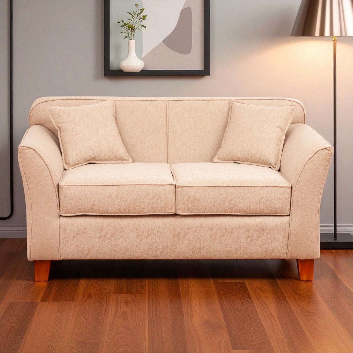 Sofá Ivannia 2 Cuerpos - Tela Lino Sidelli