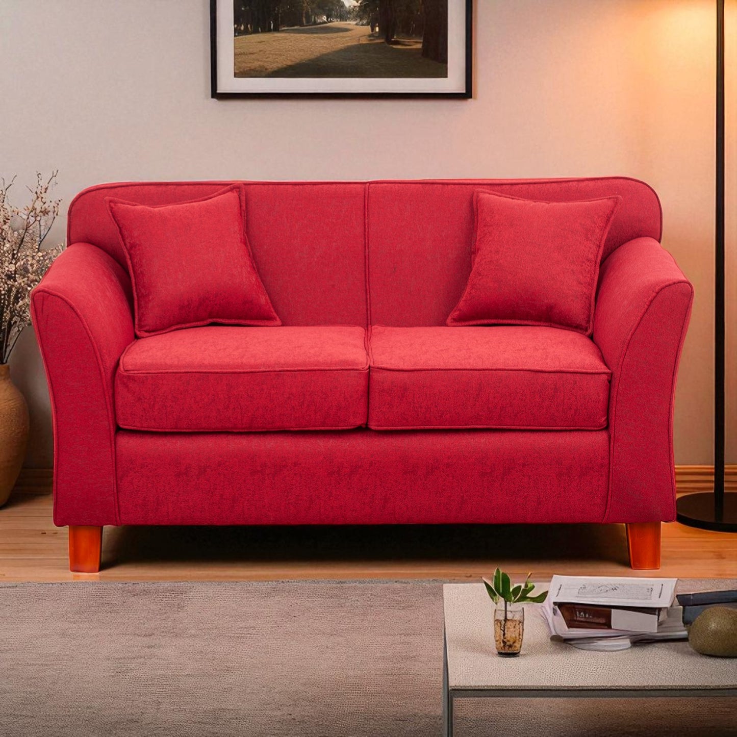 Sofá Ivannia 2 Cuerpos - Tela Lino Sidelli