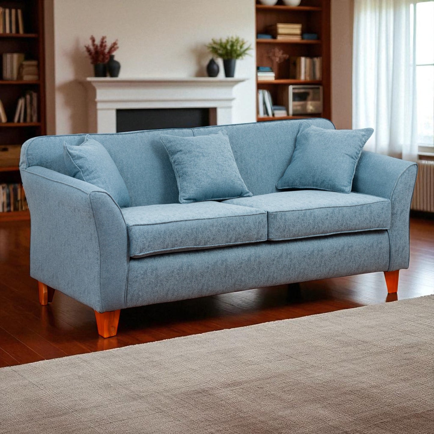 Sofá Ivannia 3 Cuerpos - Tela Lino Sidelli