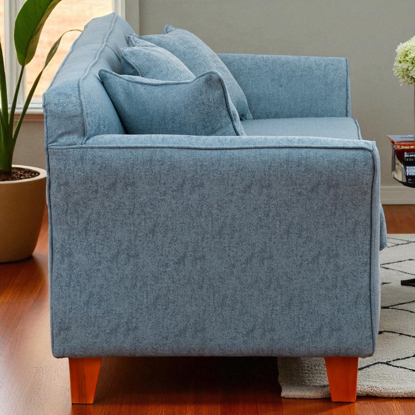 Sofá Ivannia 3 Cuerpos - Tela Lino Sidelli