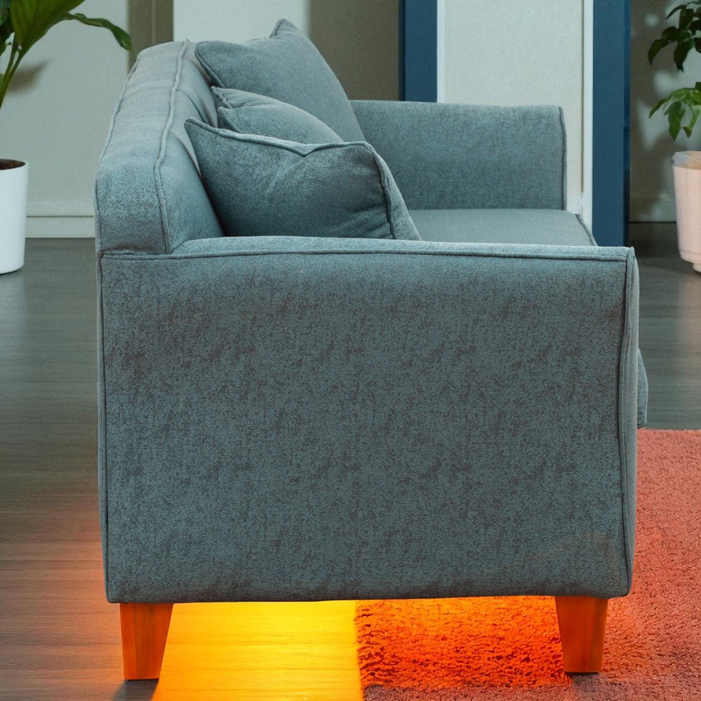 Sofá Ivannia 3 Cuerpos - Tela Lino Sidelli