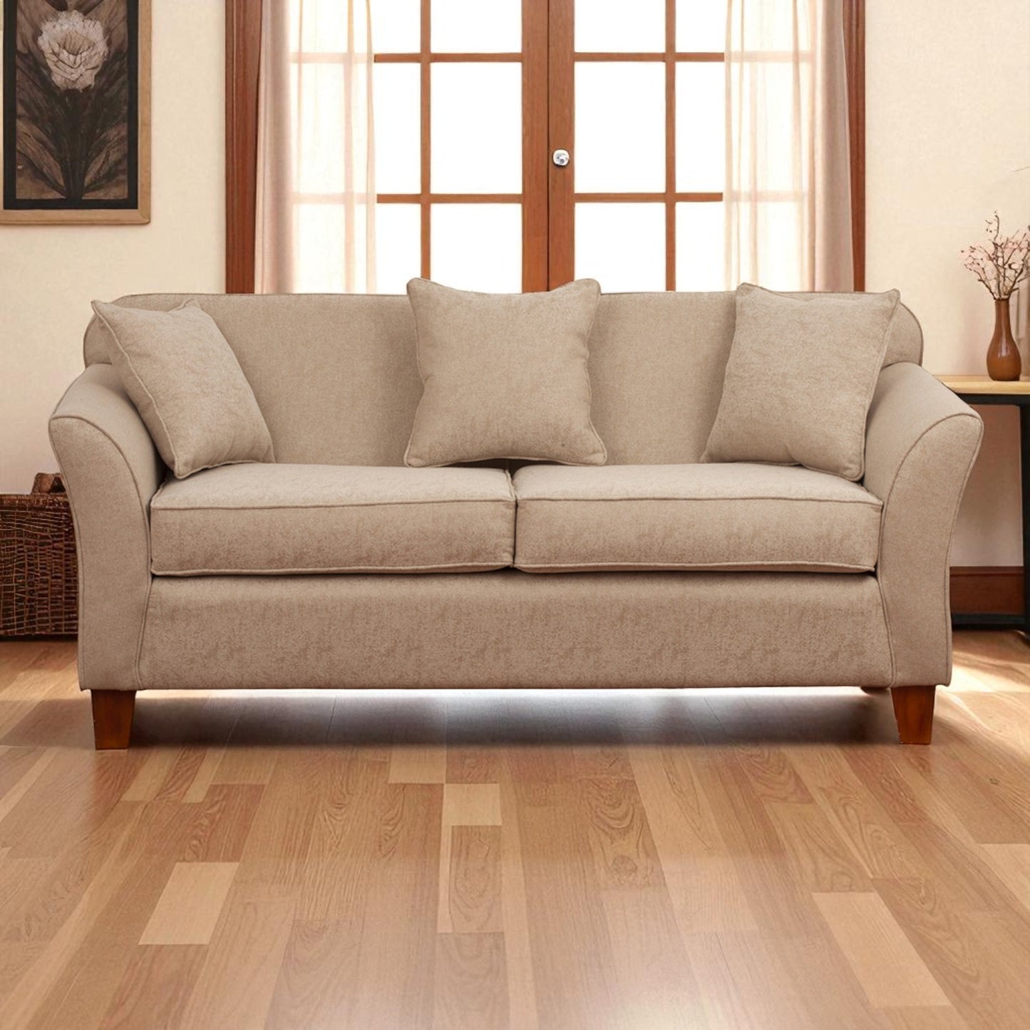 Sofá Ivannia 3 Cuerpos - Tela Lino Sidelli