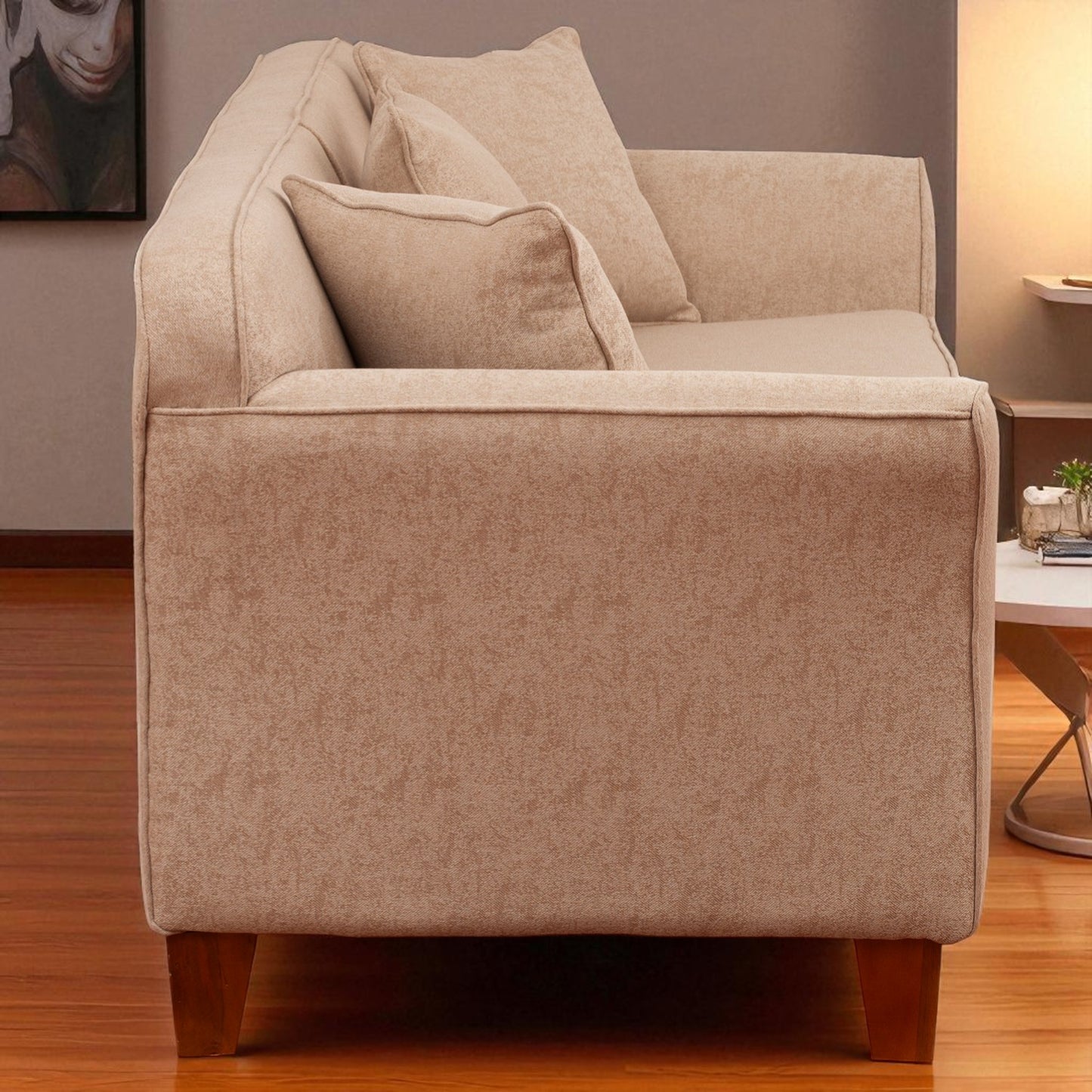 Sofá Ivannia 3 Cuerpos - Tela Lino Sidelli