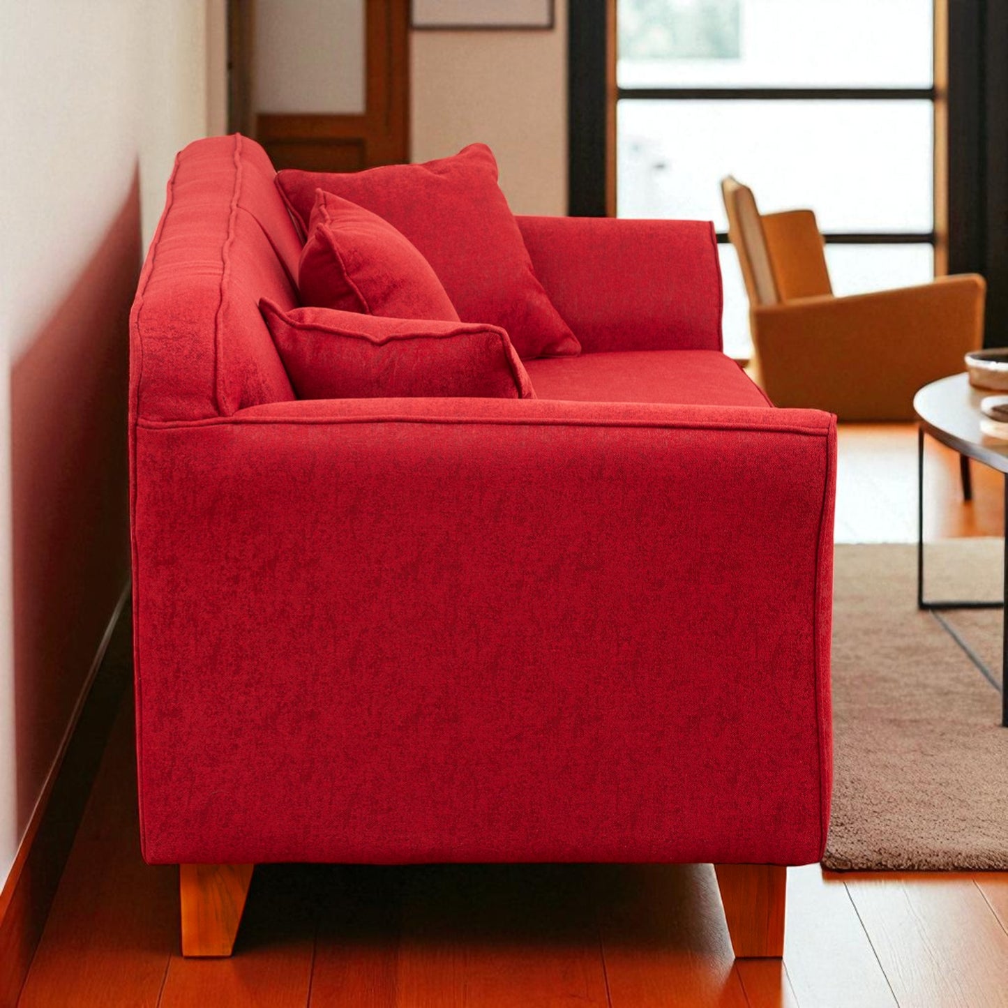 Sofá Ivannia 3 Cuerpos - Tela Lino Sidelli