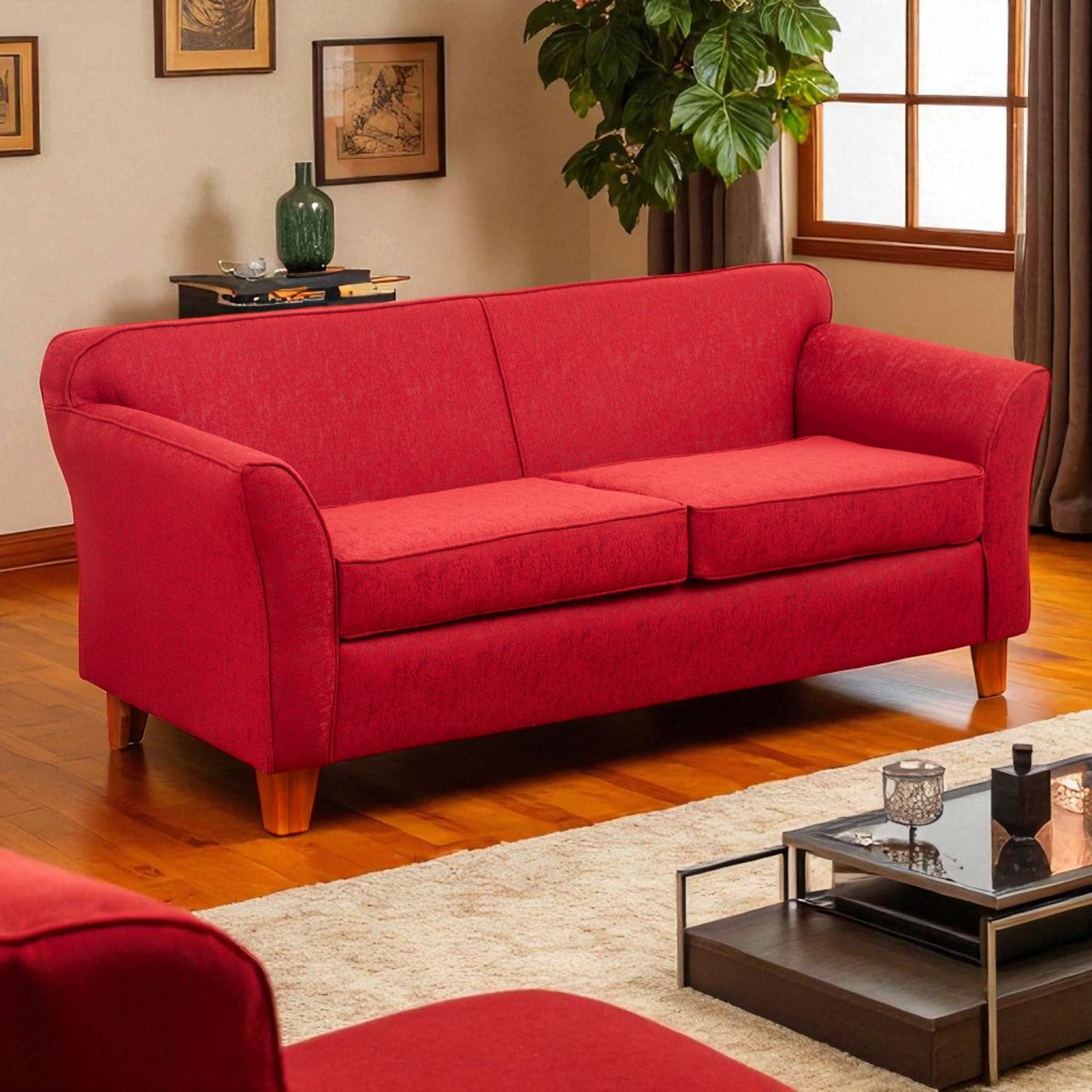 Sofá Ivannia 3 Cuerpos - Tela Lino Sidelli