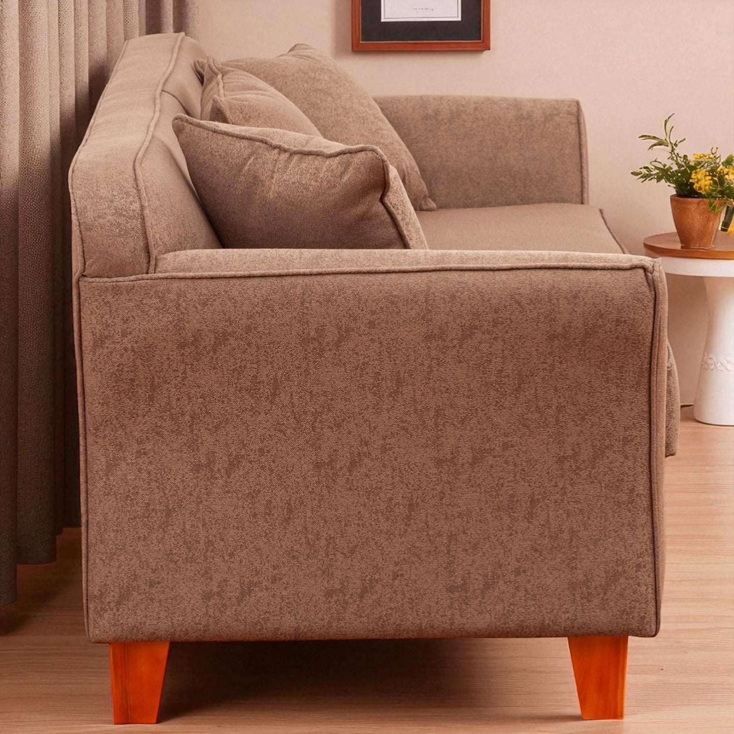 Sofá Ivannia 3 Cuerpos - Tela Lino Sidelli