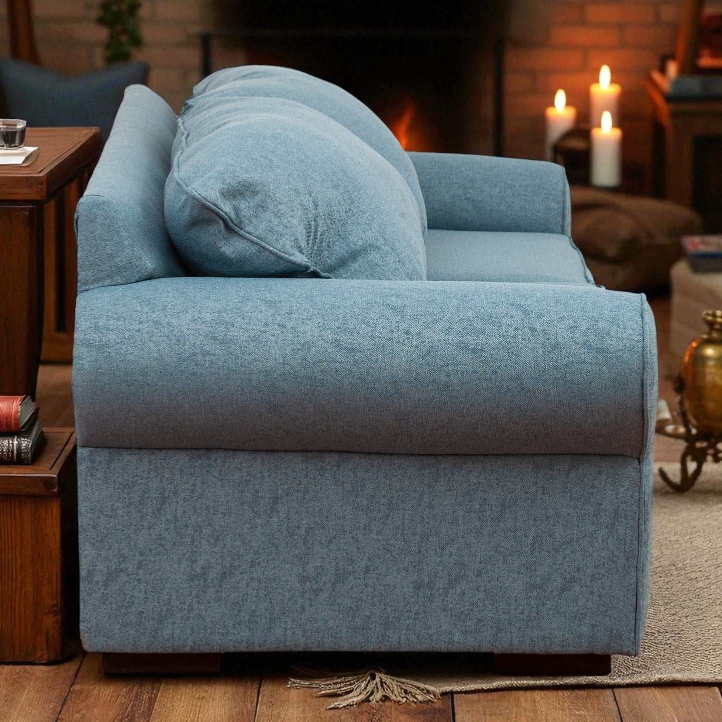 Sofá New Mónaco - 3 Cuerpos - Tela Lino Sidelli