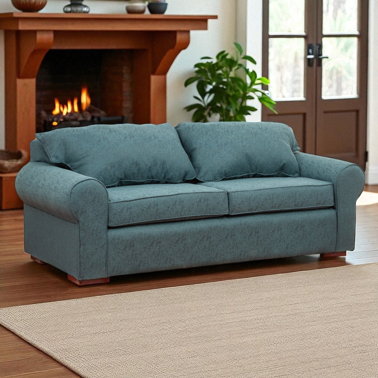 Sofá New Mónaco - 3 Cuerpos - Tela Lino Sidelli