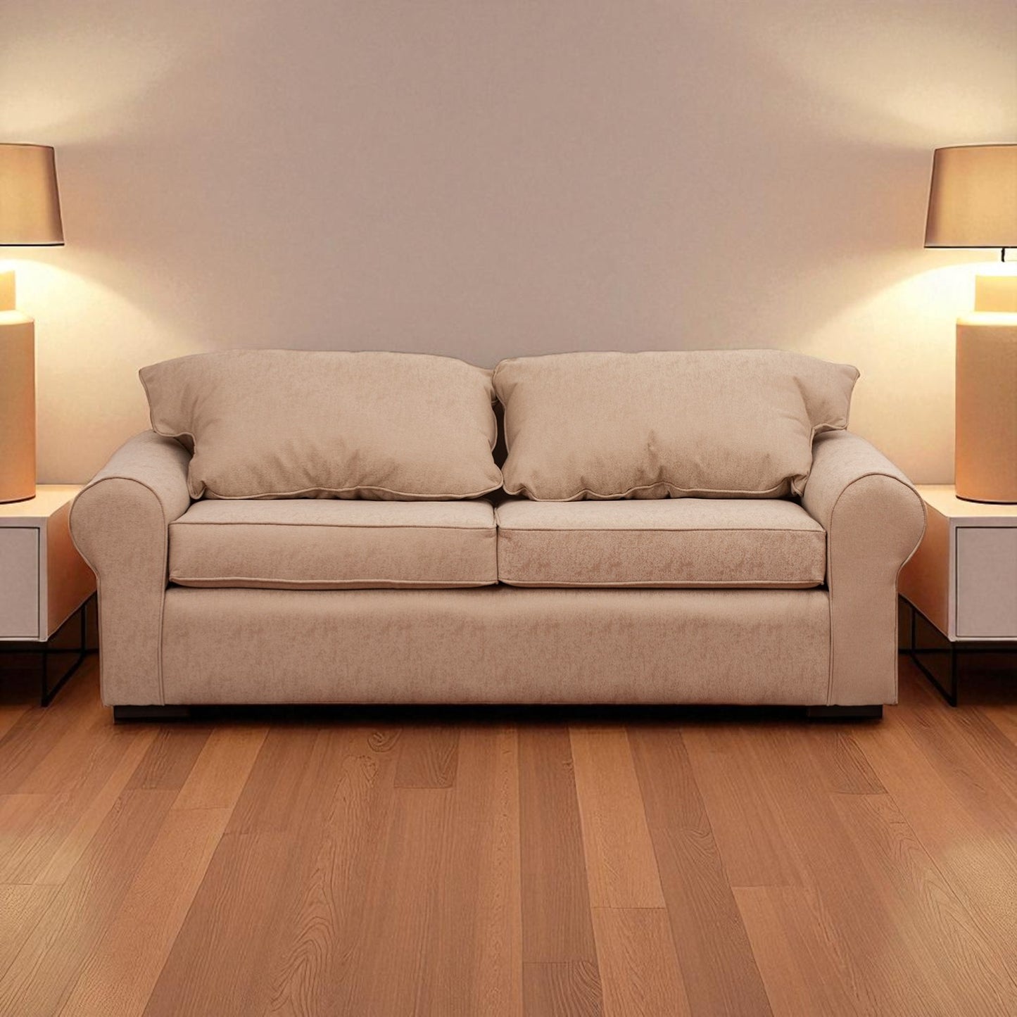 Sofá New Mónaco - 3 Cuerpos - Tela Lino Sidelli