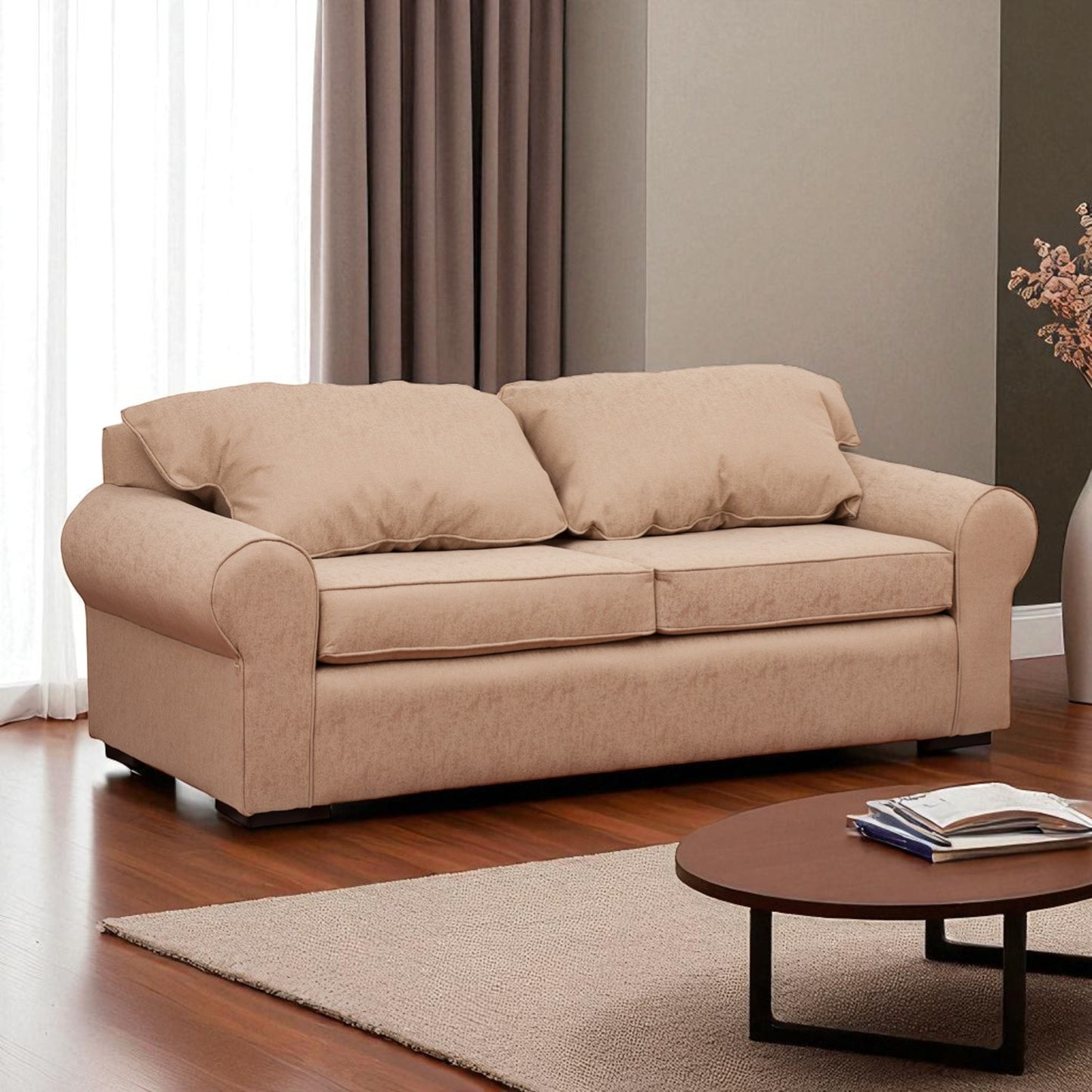 Sofá New Mónaco - 3 Cuerpos - Tela Lino Sidelli