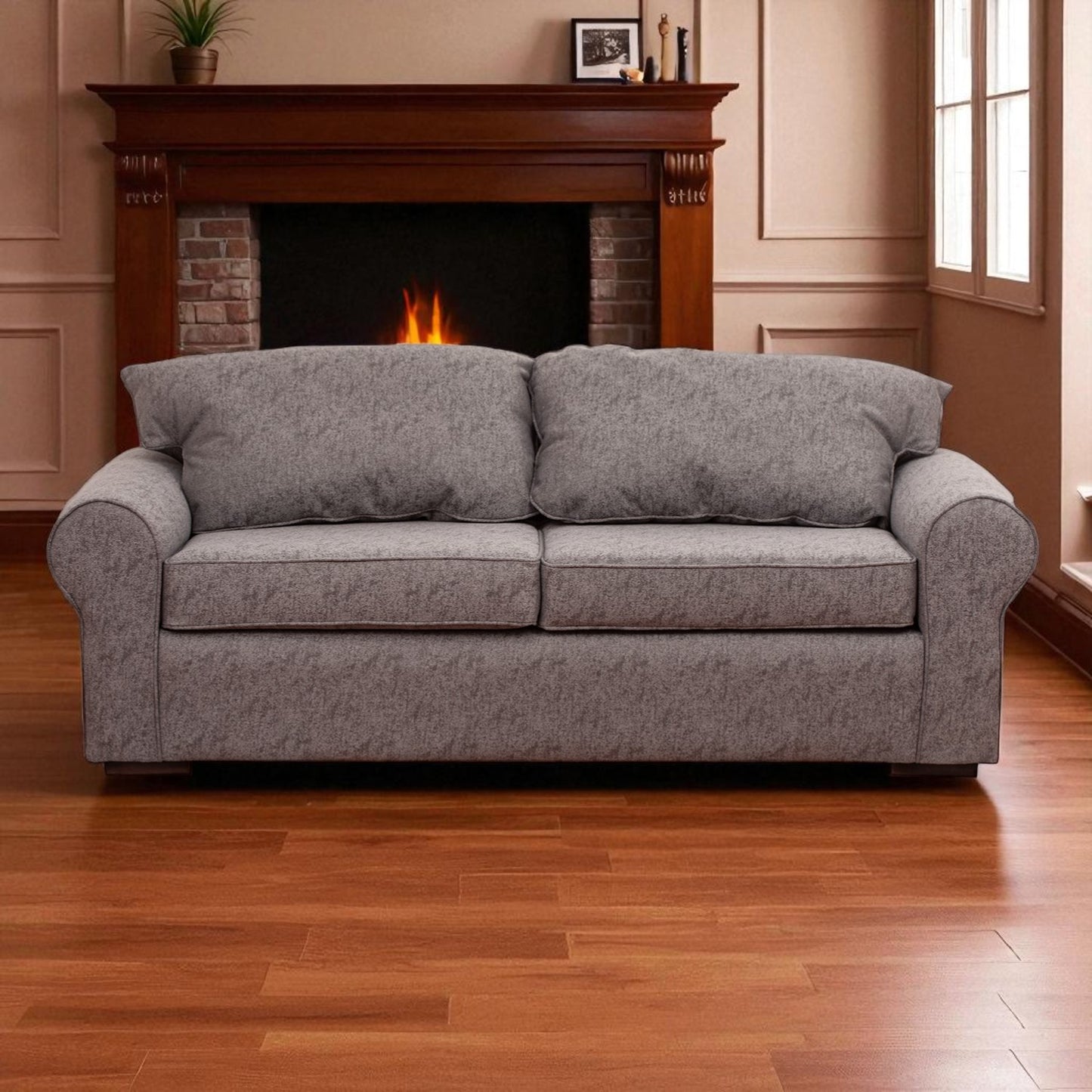 Sofá New Mónaco - 3 Cuerpos - Tela Lino Sidelli