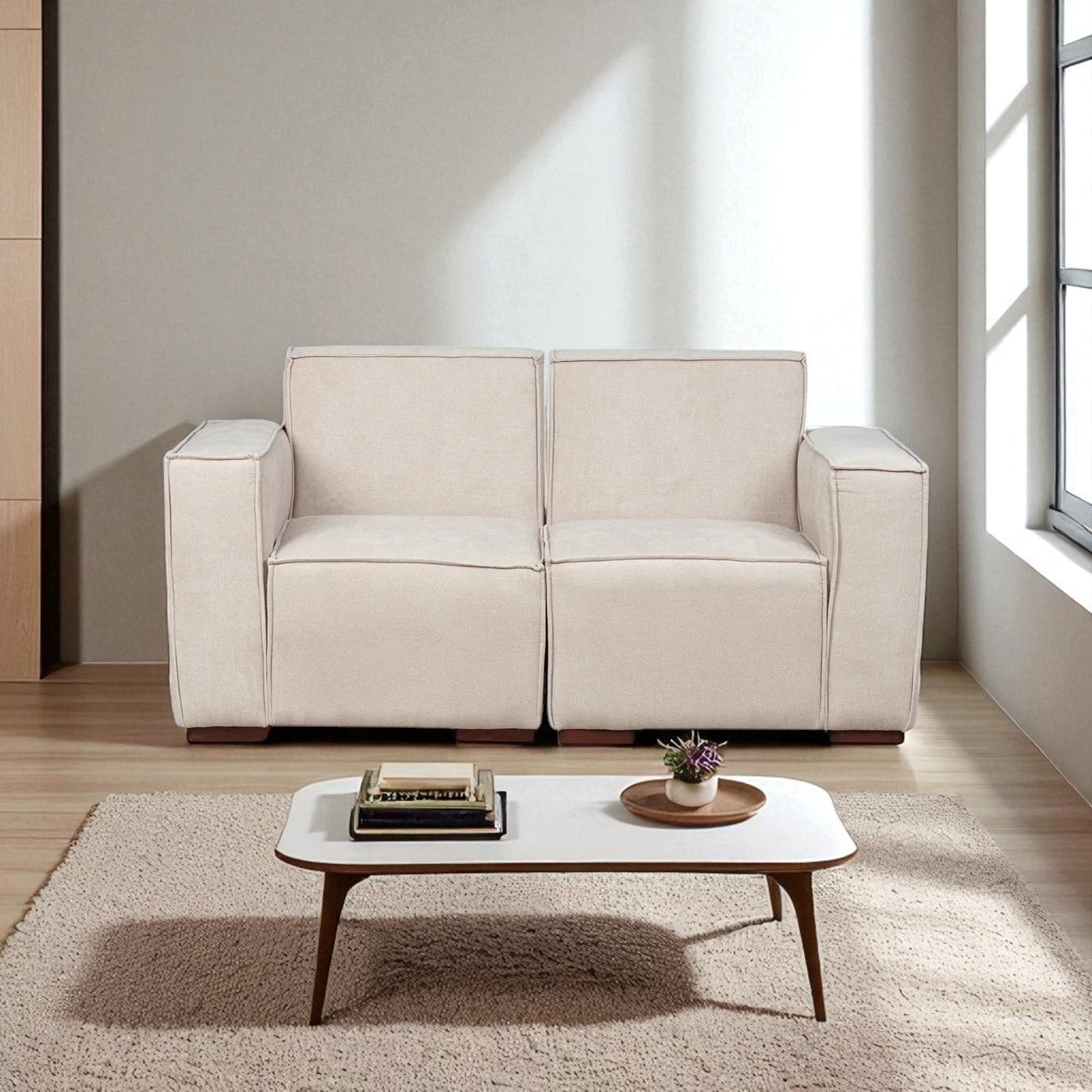 Sofá Modular Fortaleza 2 cuerpos Lino Finesse